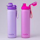 Botella de agua Bounce rosa, 650 ml