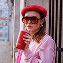 Taza térmica Bounce roja, 350 ml