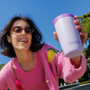 Taza térmica Bounce morada, 350 ml