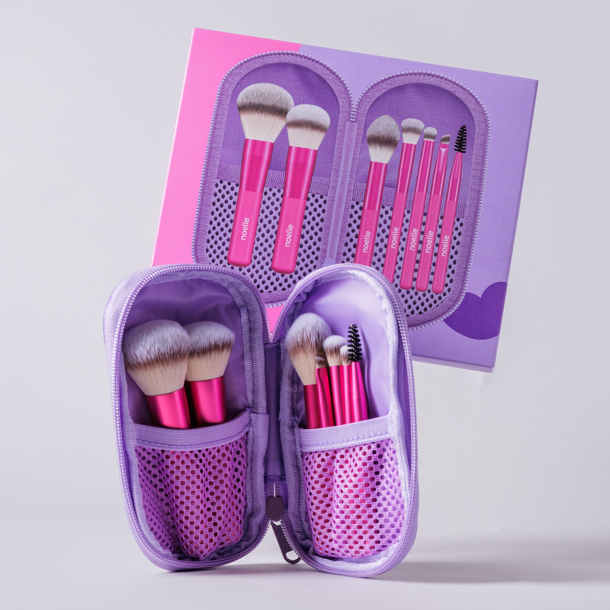 Pocket Glam 7/1 Travel Makeup Brush Set – noelle