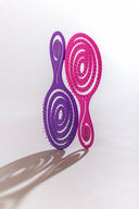 Eco-friendly hairbrush Pink Spiral